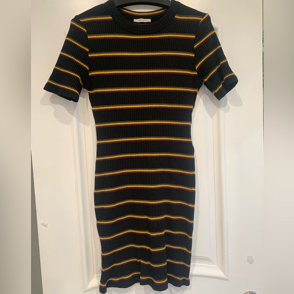 Zara bodycon soft striped dress